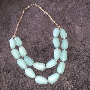 Blue crystal necklace